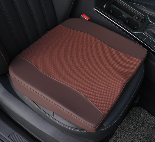 Lofty Aim Car Seat Cushion, Comfort Memory Foam Car Cushions for Driving - Sciatica & Lower Back Pain Relief, Seat Cushion for Car Seat Driver, Office Chair, Wheelchair (Brown)