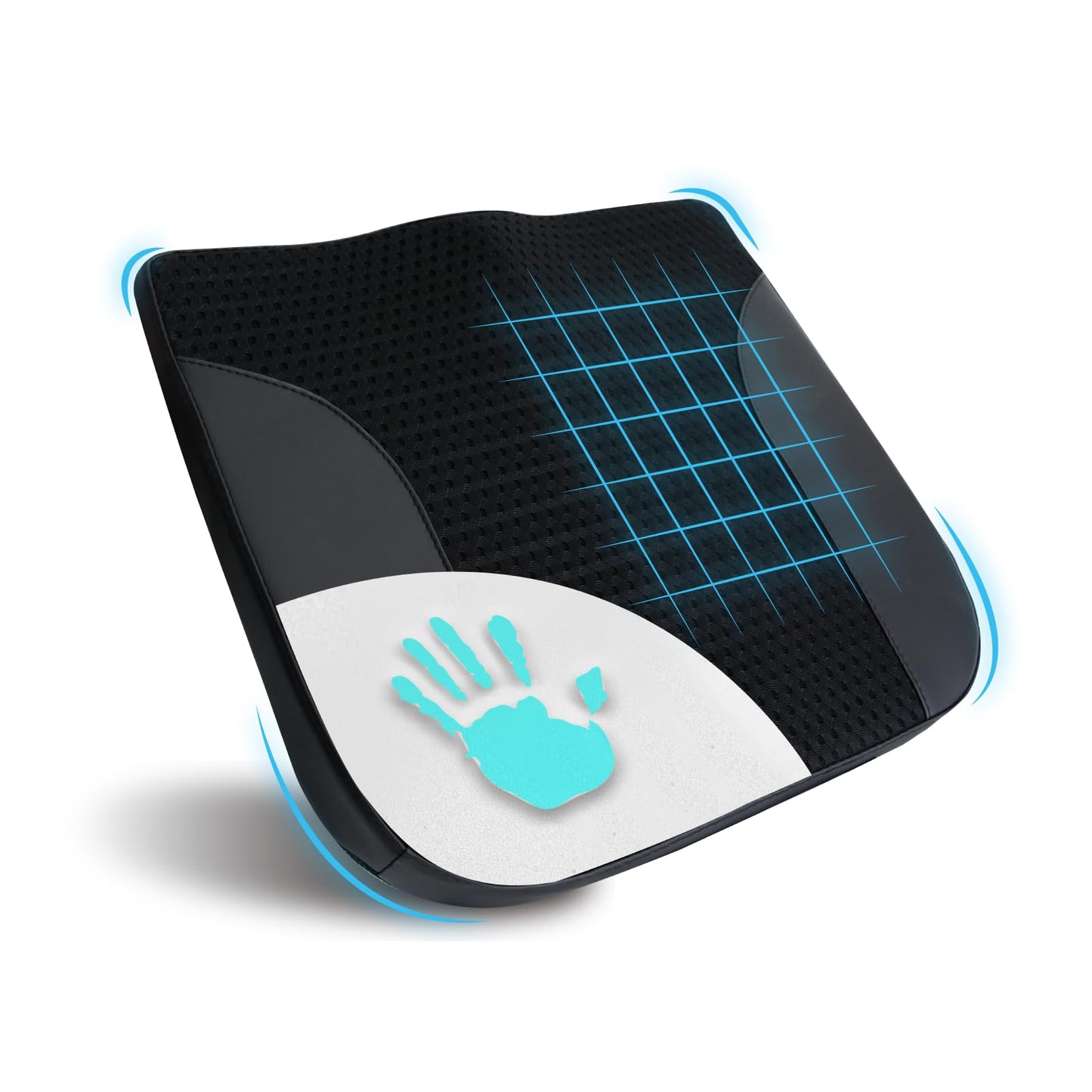 Lofty Aim Car Seat Cushion, Comfortable Memory Foam Seat Pillow for Driving, Sciatica-Back Pain Relief, Cushion for Car-Truck, Office, Wheelchair - Black